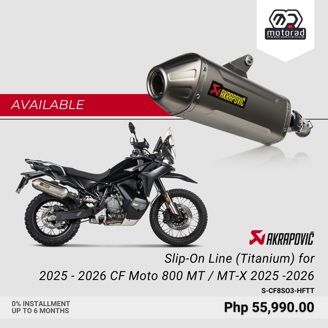 Akrapovic Exhaust Slip-On Line (Titanium) for CF Moto 800 MT / MT-X 2025 -2026