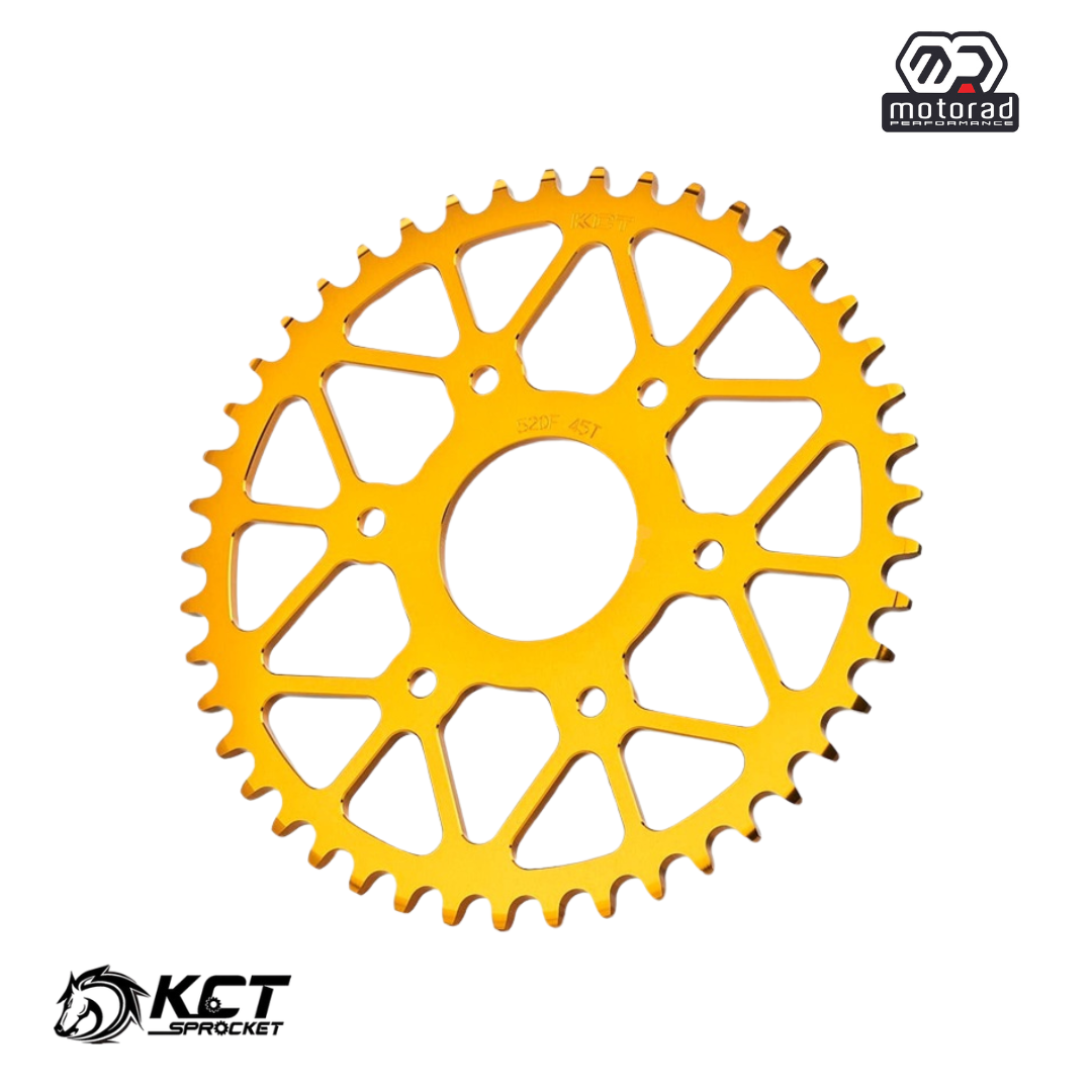 KCT Rear Sprocket Swiss Alu - 525 - 45T for Yamaha YZF-R6 2019 (Bright Gold)