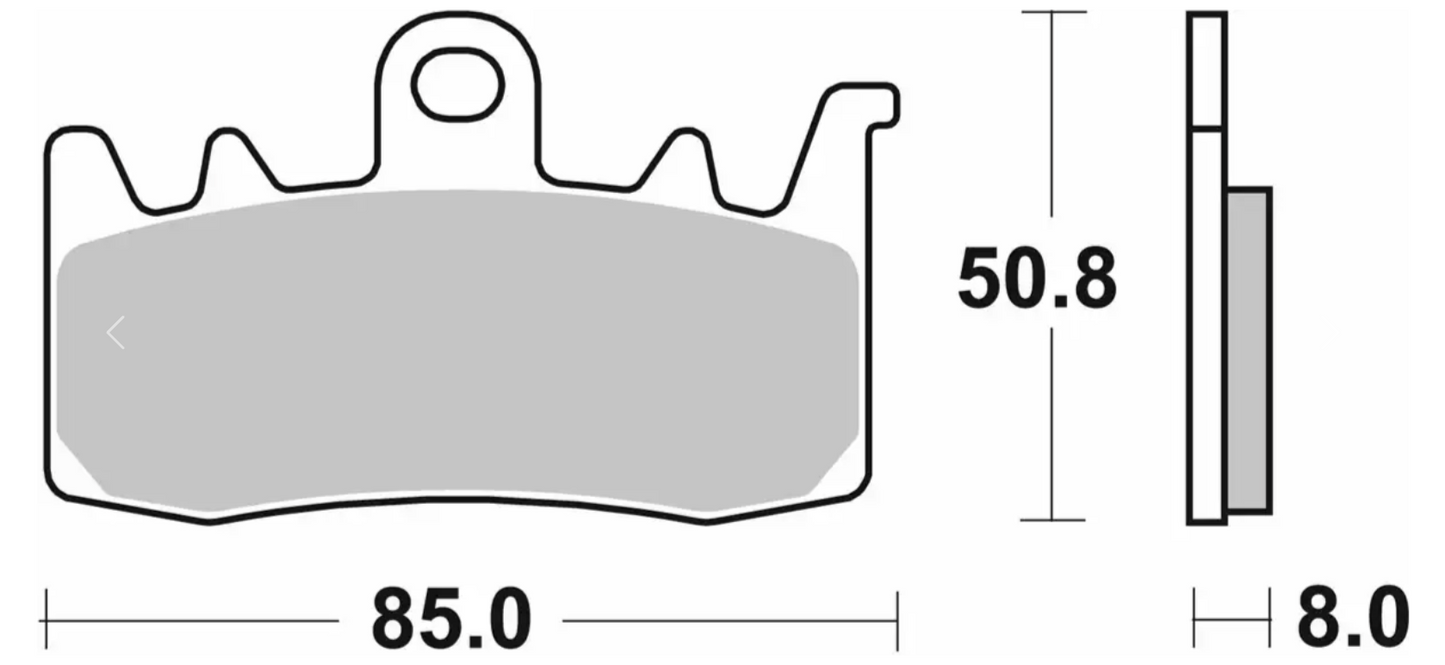 SBS Front Brake Pads for 2017 BMW S1000XR