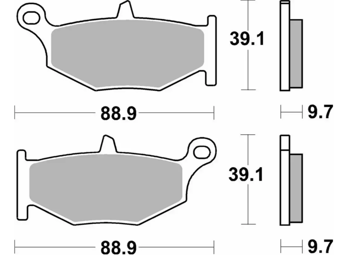 SBS Rear Brake Pads for 2007 Suzuki GSXR1000