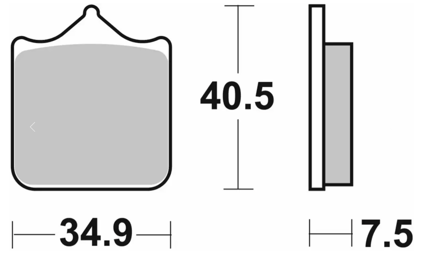 SBS Front Brake Pads 762HS