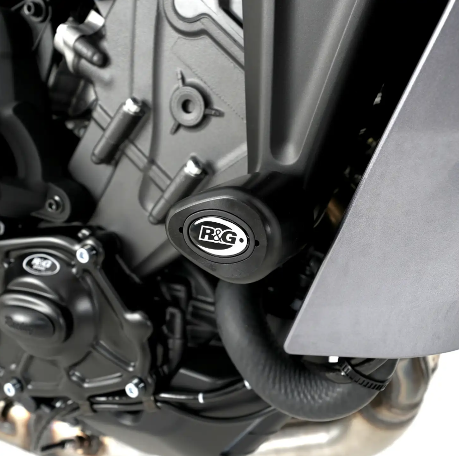 R&G Crash Protectors - Aero Style for Yamaha MT-09 (SP) '21-, Yamaha Tracer 9 (GT)'21-'24 & XSR-900 '22-'24, Yamaha MT-09 '24+