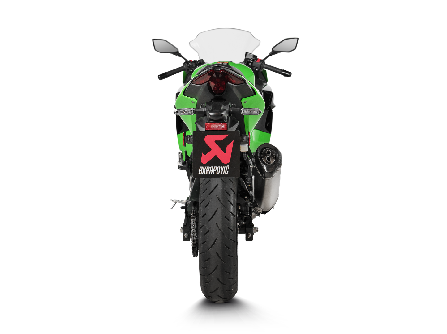 Akrapovic Exhaust Slip-On Line (Titanium) for Kawasaki Ninja 500 / Z 500 2024-2026