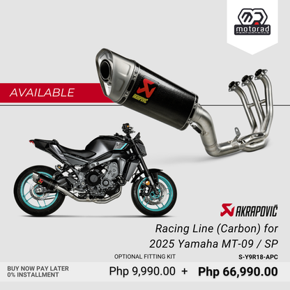 Akrapovic Exhaust Full System Racing Line (Carbon) for Yamaha MT-09 / FZ-09 2021-2026
