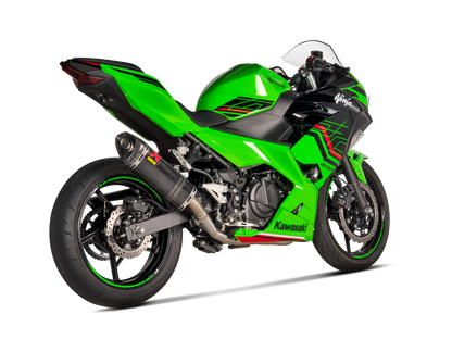 Akrapovic Exhaust Slip-On Line (Carbon) for Kawasaki Ninja 400 / Ninja 500 / Z400 / Z500 2018 - 2024