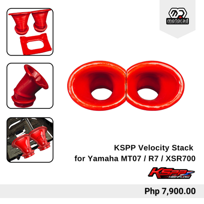 KSPP Velocity Stacks for Yamaha MT07 / R7 / XSR700 2015-2025