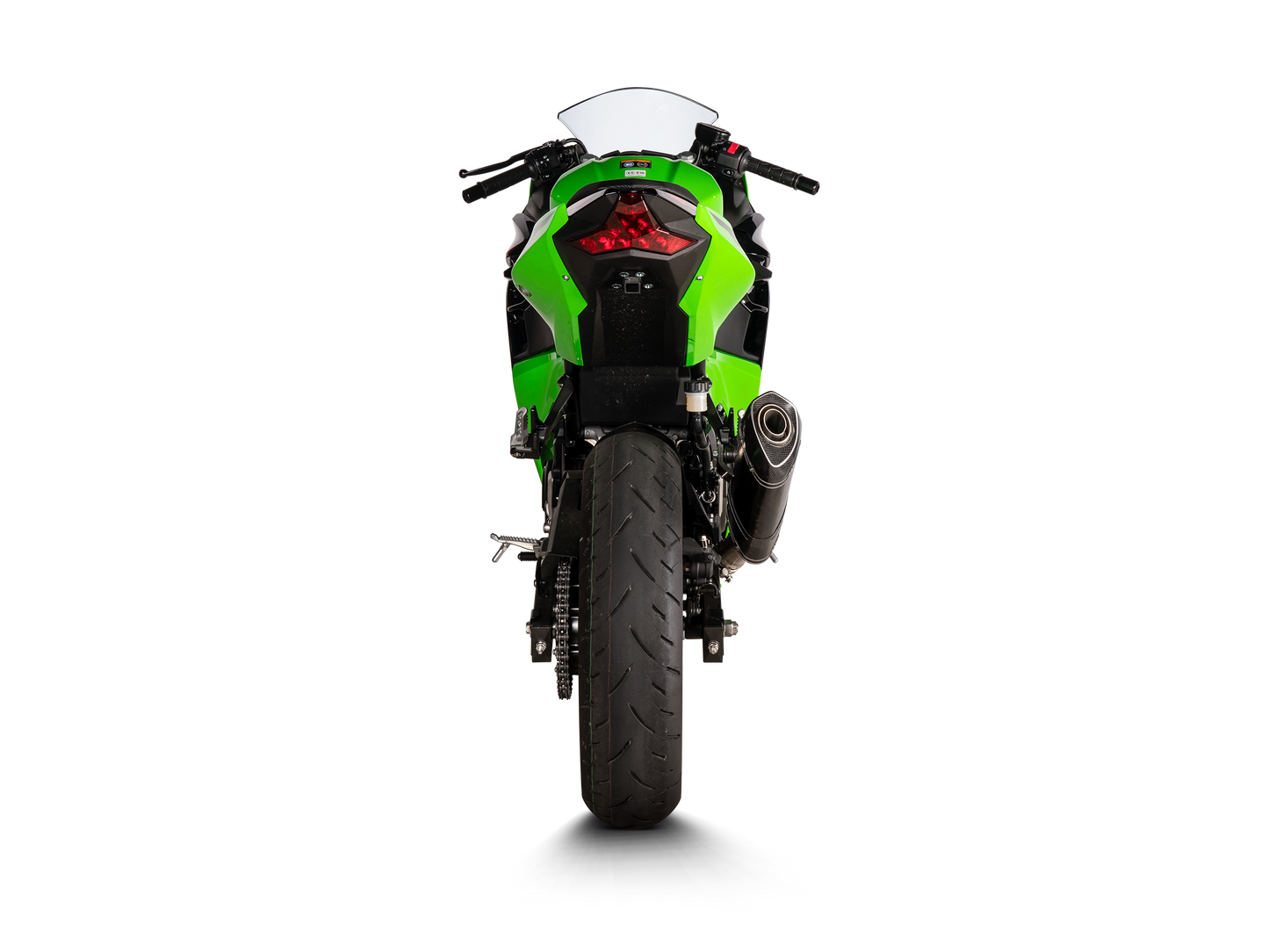 Akrapovic Exhaust Slip-On Line (Carbon) for Kawasaki Ninja 400 / Ninja 500 / Z400 / Z500 2018 - 2024