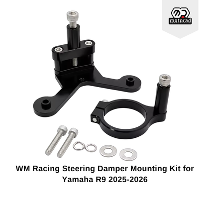 WM Racing steering damper bracket for Yamaha YZF R9 2025-2026