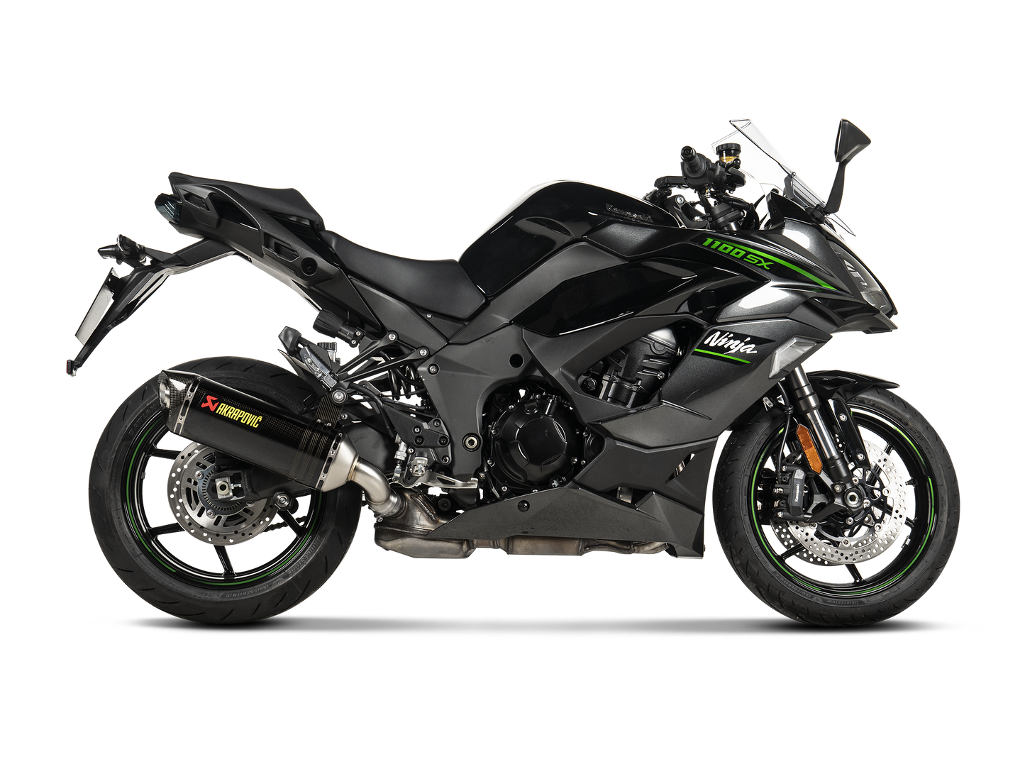 Akrapovic Exhaust Slip-On Line (Carbon) for Kawasaki Ninja 1100 SX 2025-2026