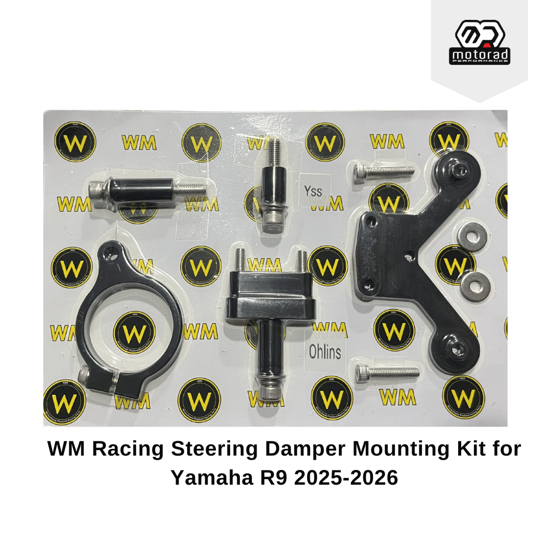 WM Racing steering damper bracket for Yamaha YZF R9 2025-2026