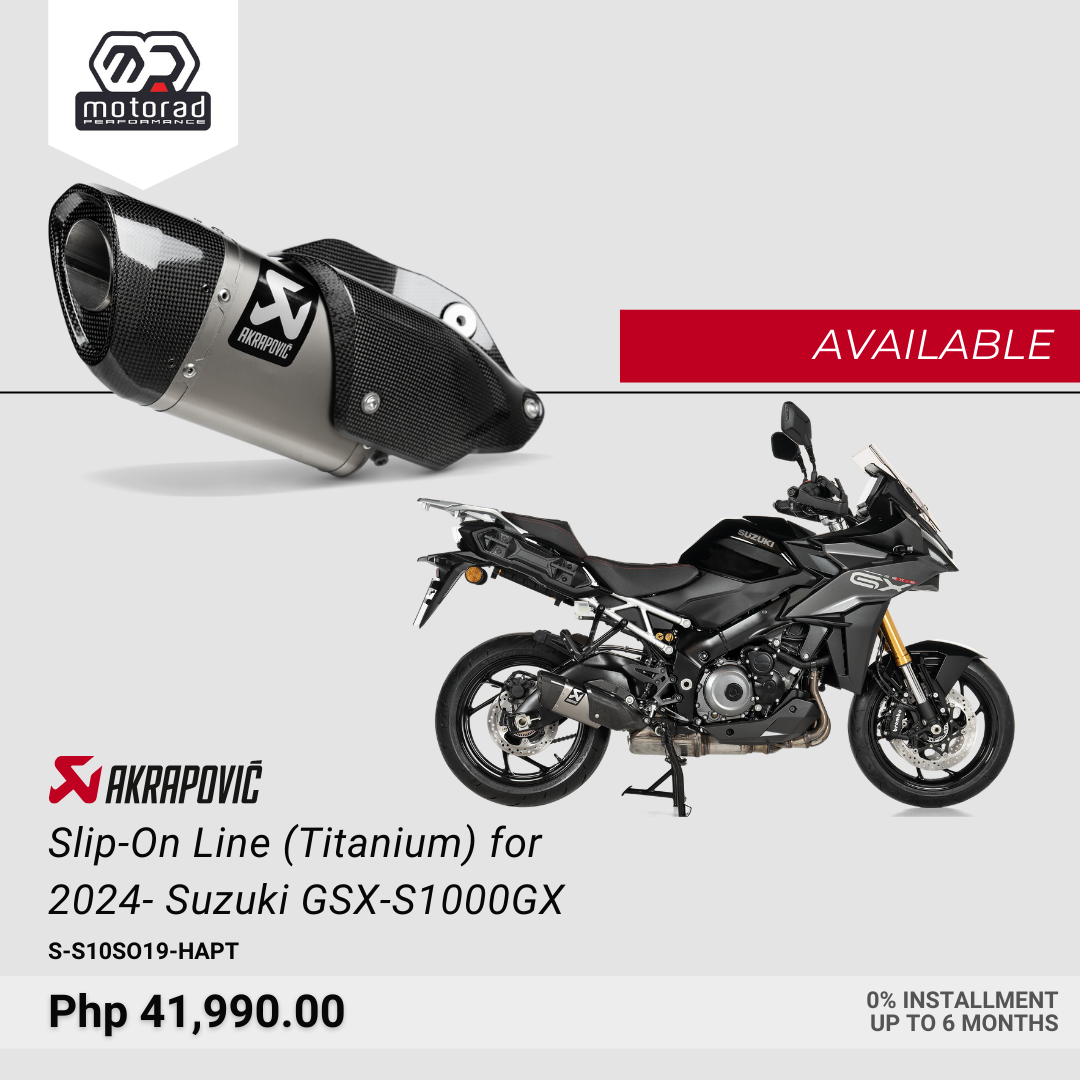 Akrapovic Exhaust Slip-On Line (Titanium) for Suzuki GSX-S1000 S / GT / GX 2021 - 2025