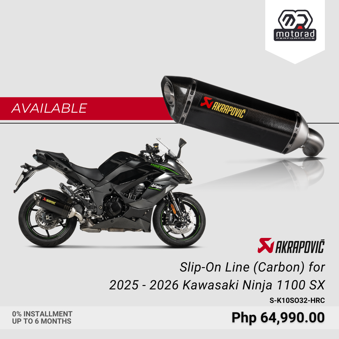 Akrapovic Exhaust Slip-On Line (Carbon) for Kawasaki Ninja 1100 SX 2025-2026
