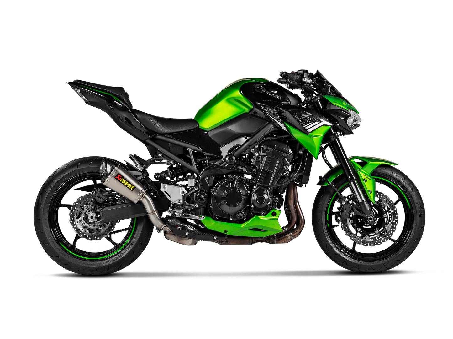 Akrapovic Exhaust Slip-On Line (Titanium) Exhaust for Kawasaki Z 900 2017 - 2024