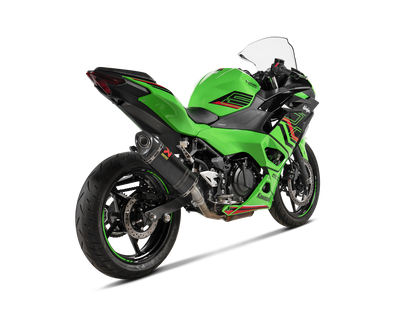 Akrapovic Exhaust Slip-On Line (Carbon) for Kawasaki Ninja 400 / Ninja 500 / Z400 / Z500 2018 - 2024