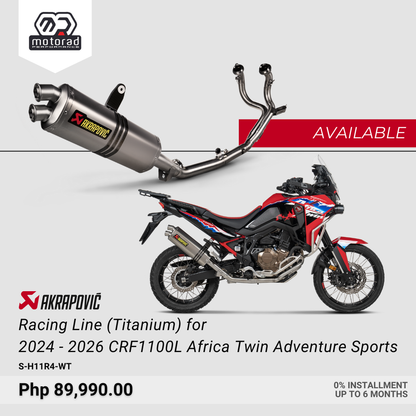 Akrapovic Exhaust Full System Racing Line (Titanium) for Honda CRF 1100 L Africa Twin Adventure Sports  2024 - 2026