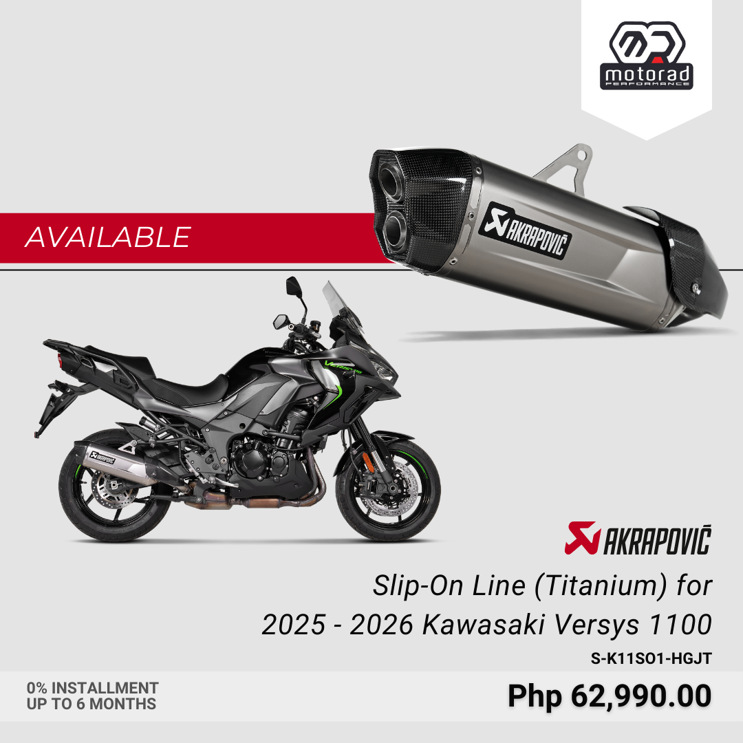 Akrapovic Exhaust Slip-On Line (Titanium) for Kawasaki  Versys 1100 2025 - 2026