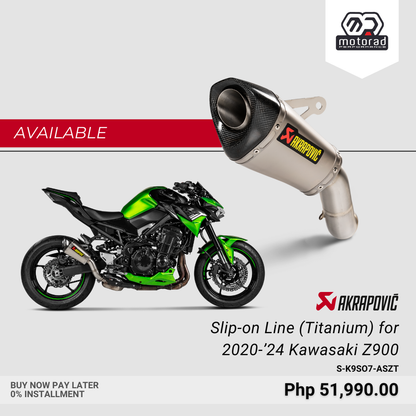 Akrapovic Exhaust Slip-On Line (Titanium) Exhaust for Kawasaki Z 900 2017 - 2024