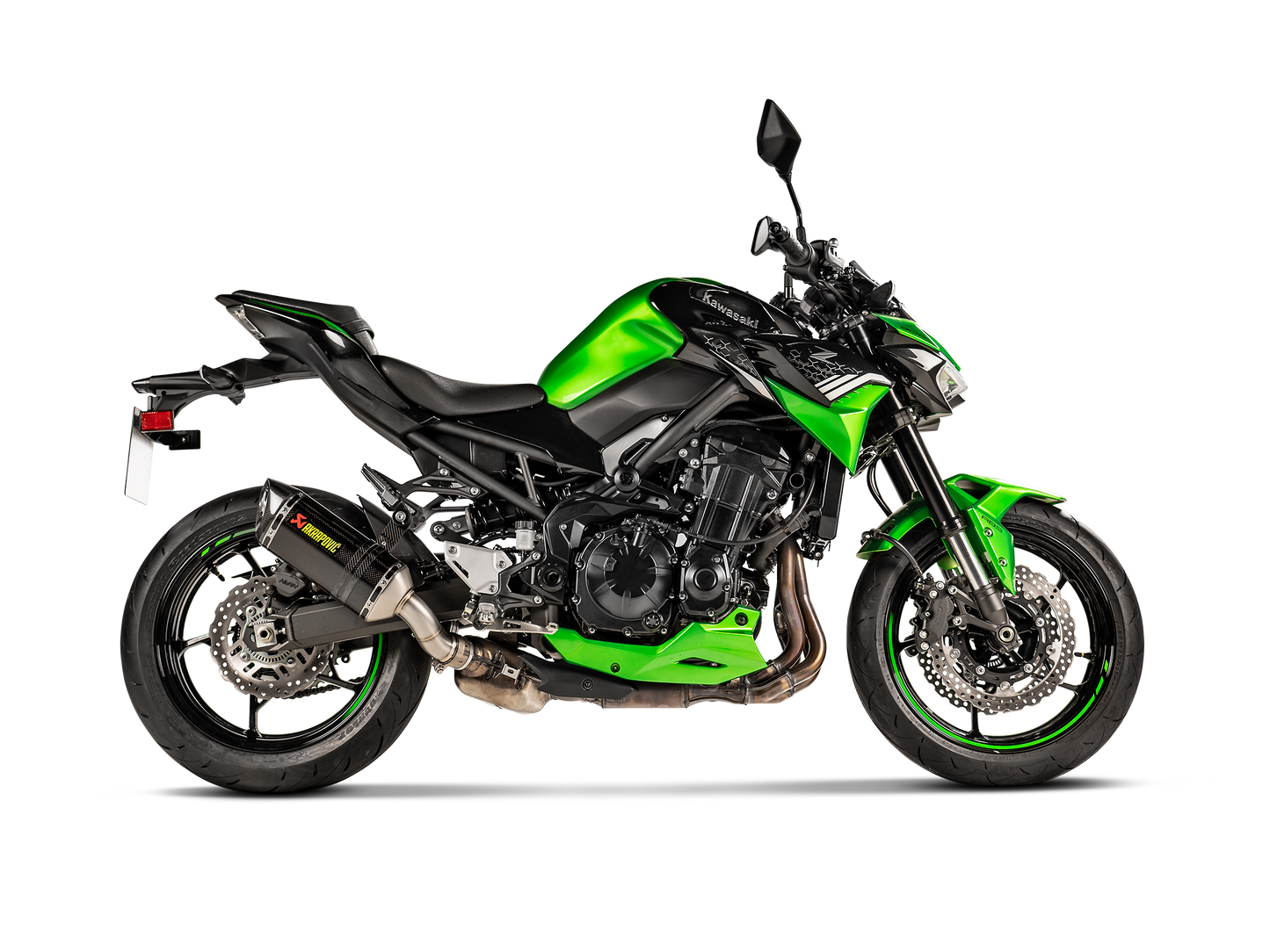 Akrapovic Exhaust Slip-On Line (Carbon) for Kawasaki Z 900 2020 - 2024