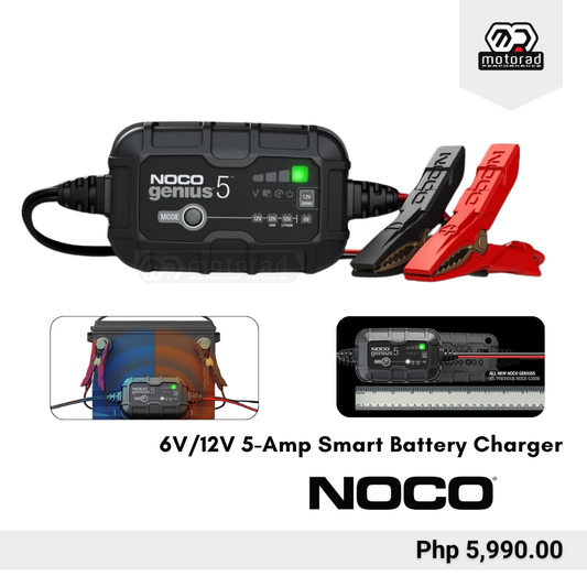 NOCO GENIUS5 6V/12V 5-Amp Smart Battery Charger