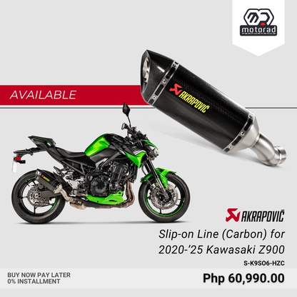 Akrapovic Exhaust Slip-On Line (Carbon) for Kawasaki Z 900 2020 - 2024