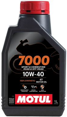 Motul 7000 10W40 100% Synthetic 1000ml for Motorcycle Engine Oil