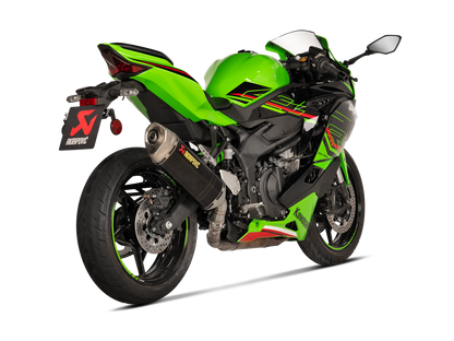 Akrapovic Exhaust Slip-On Line (Carbon) for Kawasaki ZX-4R / ZX-4RR 2025-2026