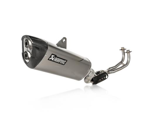 Akrapovic Exhaust Full System Exhaust Racing Line (Titanium) for Yamaha TMAX 2020 - 2026