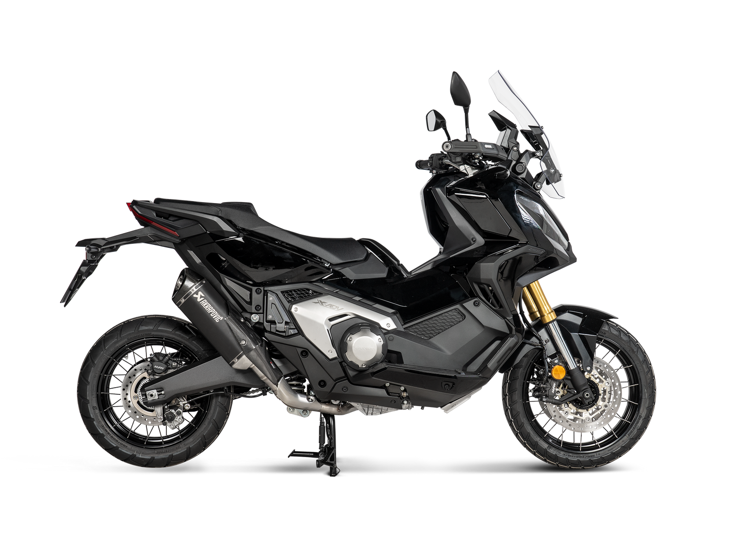 Akrapovic Exhaust Slip-On Line (Titanium) for Honda X-ADV Black Titanium 2017-2026