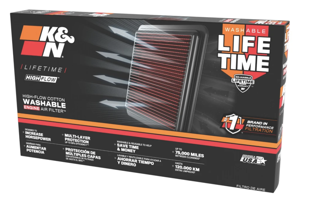 K&N Air Filter for Kawasaki ZX-6R 2009-2026