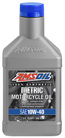 Amsoil Motorcycle Metric 10w40 Metric MC Oil 1Qt