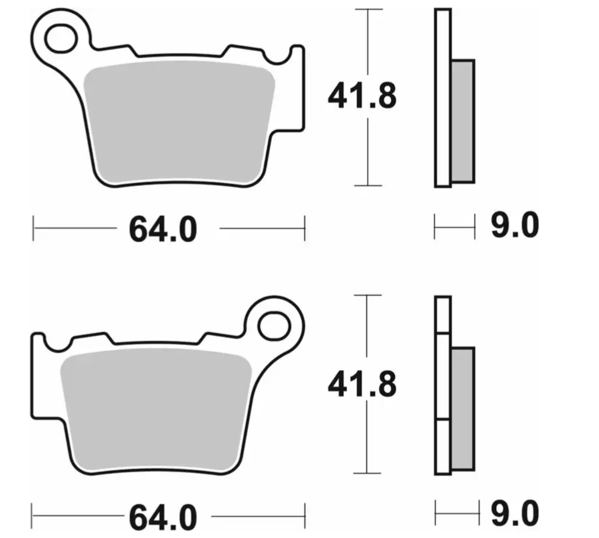 SBS Rear Brake Pads 791SI