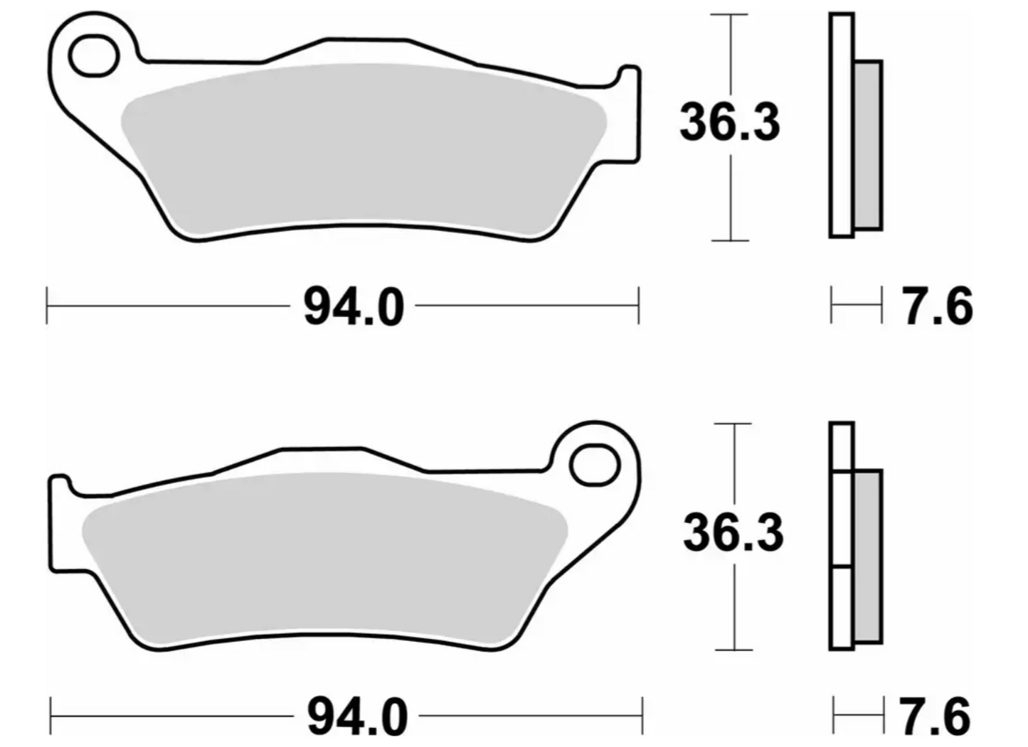 SBS Rear Brake Pads 671LS