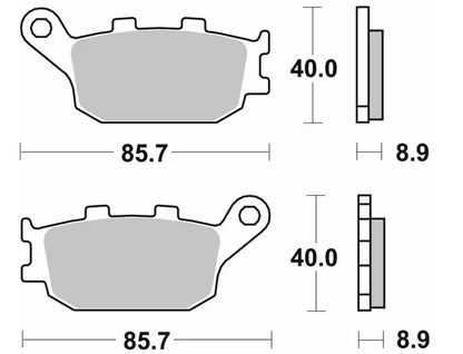 SBS Rear Brake Pads 657RQ