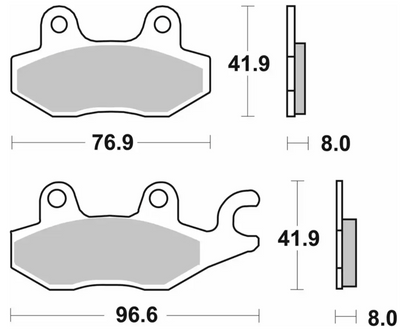 SBS Rear Brake Pads 638LS