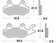 SBS Rear Brake Pads 638 HS for Kawasaki Ninja 250/400