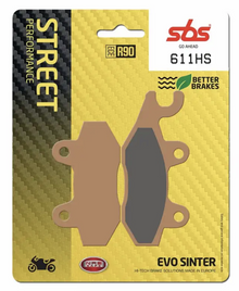 SBS Rear Brake Pads 611HS for Kawasaki H2SX