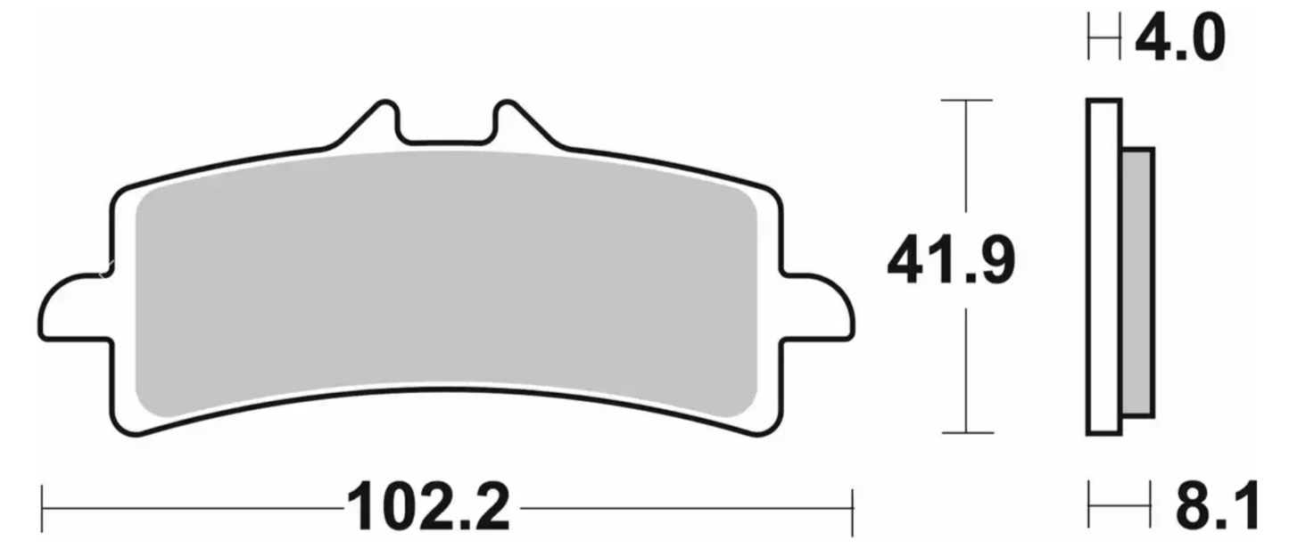SBS Front Brake Pads for Triumph Speed Triple R 2017