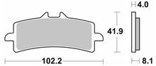 SBS Front Brake Pads for Triumph Speed Triple R 2017