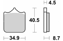SBS Front Brake Pads 870RST