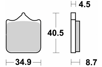 SBS Front Brake Pads 870RST