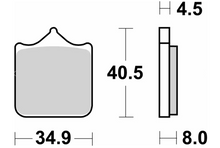 SBS Front Brake Pads 870HS