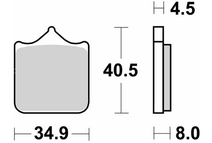 SBS Front Brake Pads 870HS
