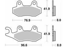 SBS Rear Brake Pads for Triumph Speed Triple R 2017