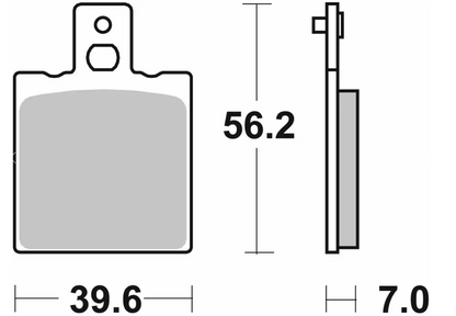 SBS Rear Brake Pads for 2017 Ducati Scrambler 800