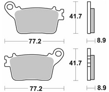 SBS Rear Brake Pads for 2015 Kawasaki ZX-10R