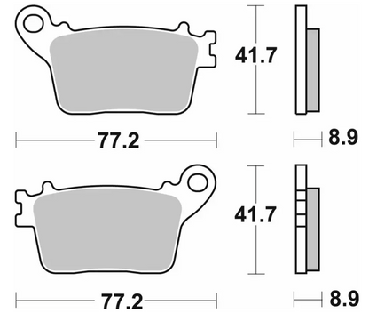 SBS Rear Brake Pads for 2015 Kawasaki ZX-10R