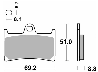 SBS Front Brake Pads for Yamaha MT10 2024