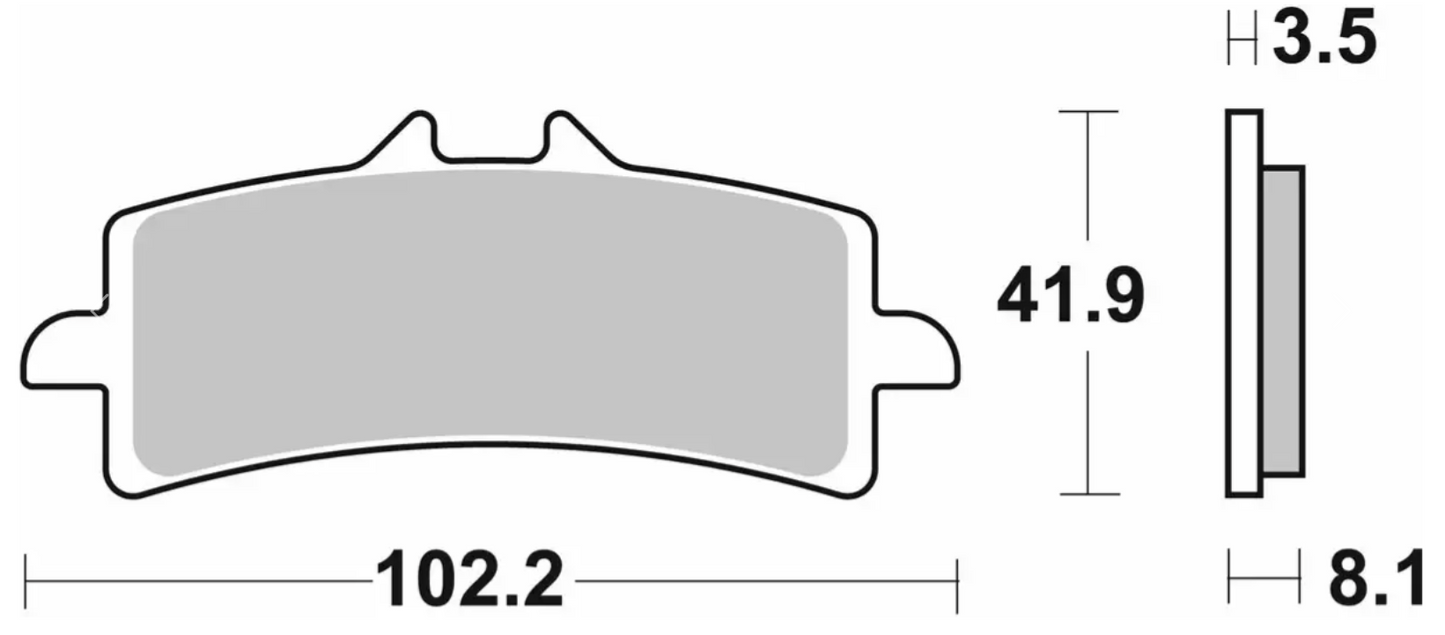 SBS Front Brake Pads for H2 '20