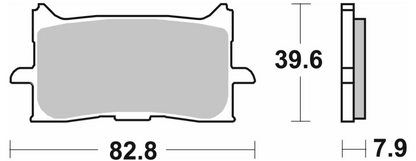 SBS Front Brake Pads for CB650 2026
