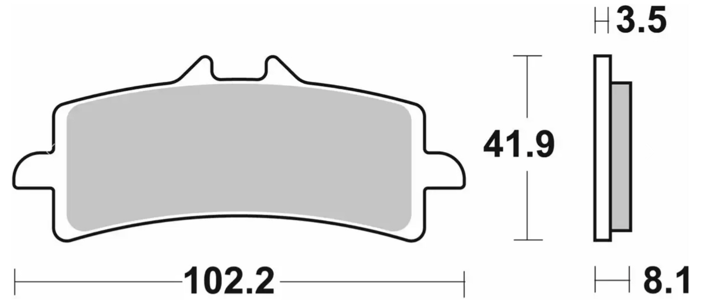 SBS Front Brake Pads 841RST